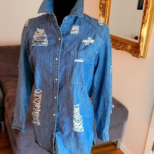 BoHo l/S Denium button up